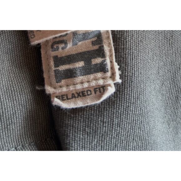 Duluth Trading JEANS Men’s 42 X 30 Flex Fire Hose Relaxed Fit pants Green B25 - Picture 5 of 11